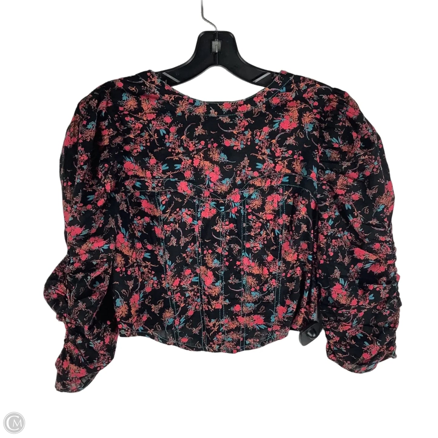 Top 3/4 Sleeve By Free People In Black, Size: M
