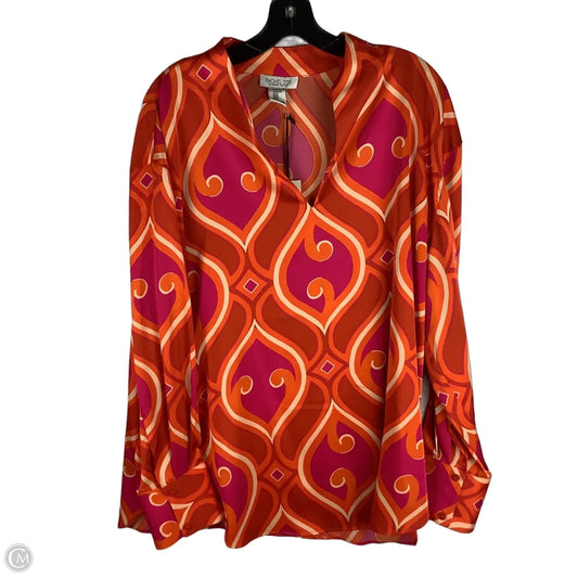 Top Long Sleeve By Rachel Zoe In Orange, Size: Xl