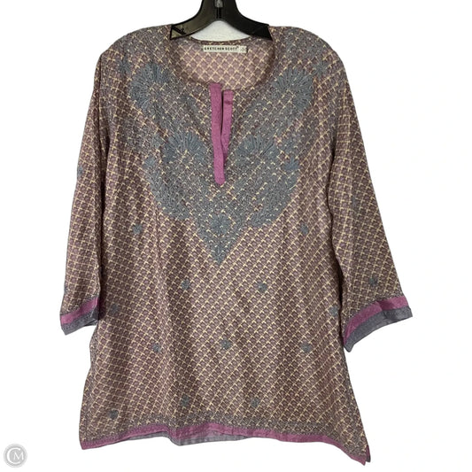 Top Long Sleeve By Gretchen Scott In Purple, Size: L
