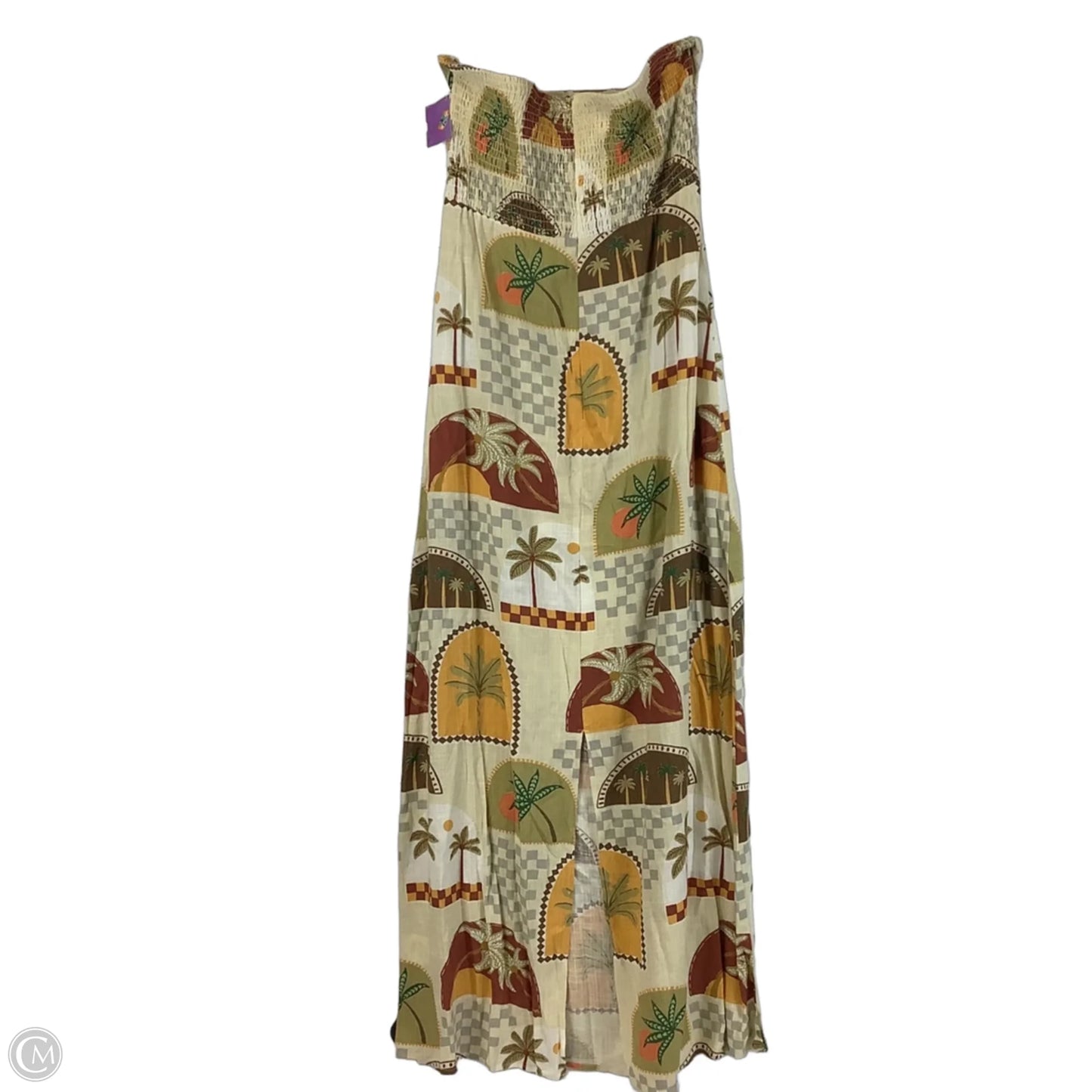Dress Casual Maxi By Cmc In Brown, Size: L