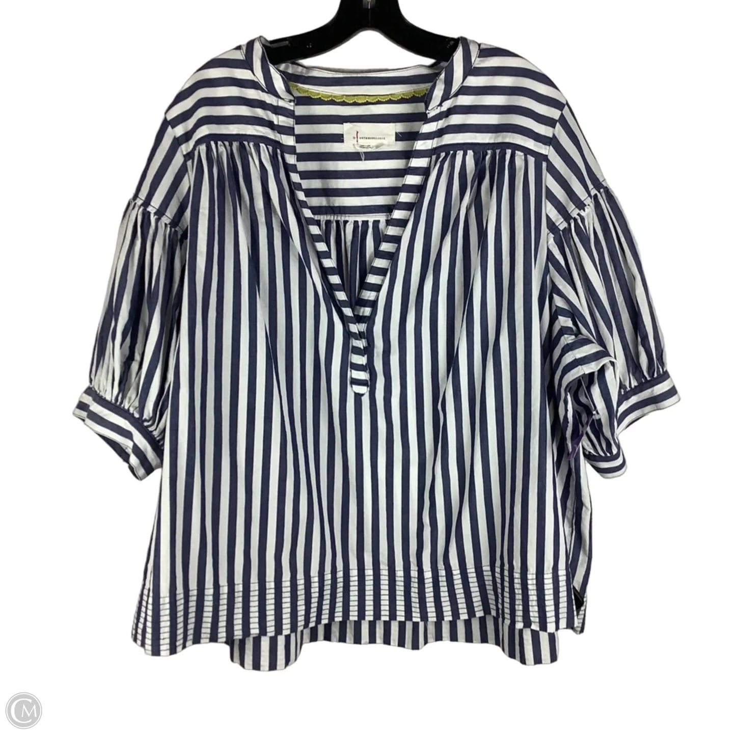 Top Short Sleeve By Anthropologie In Blue, Size: 2x