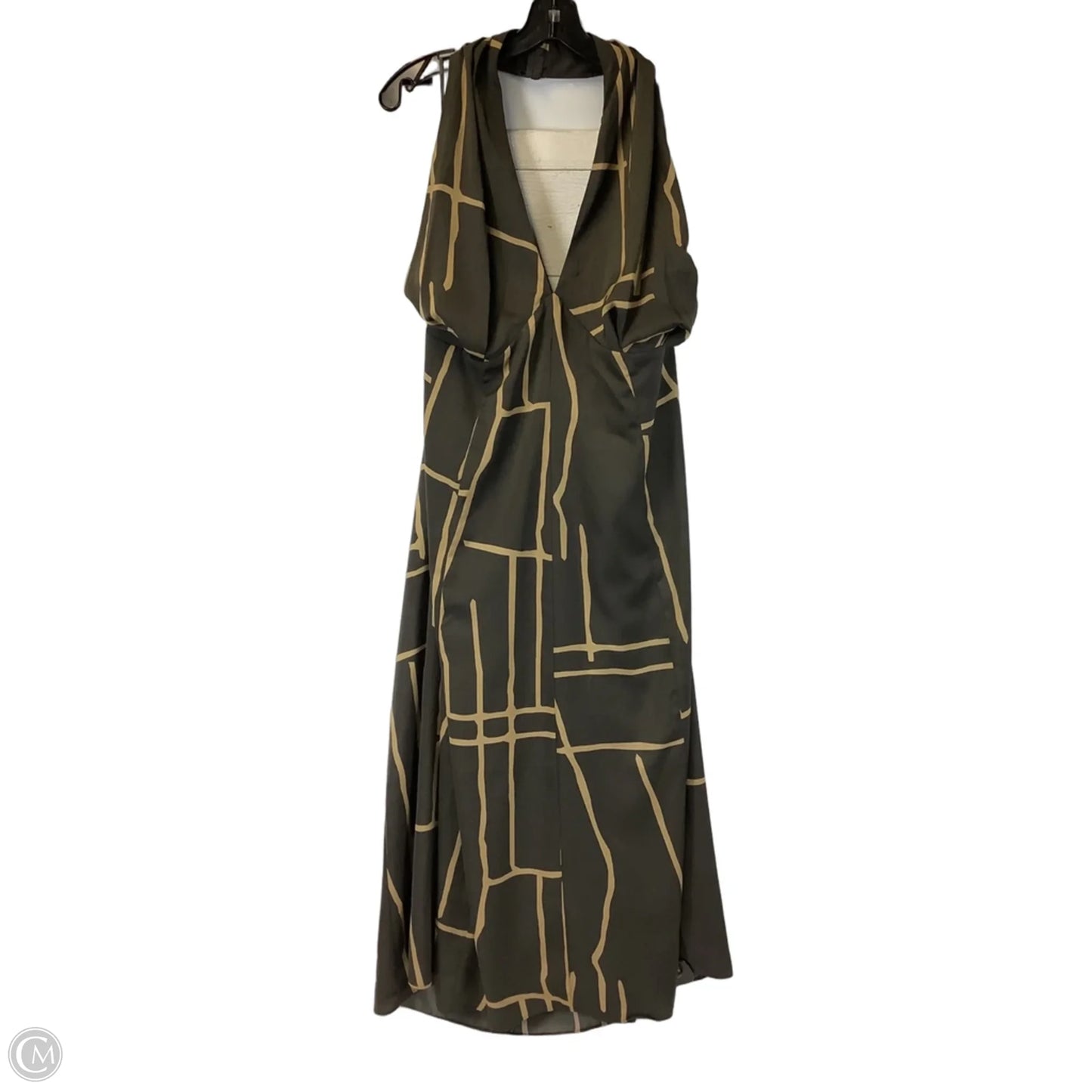 Dress Casual Maxi By Banana Republic In Brown, Size: 16