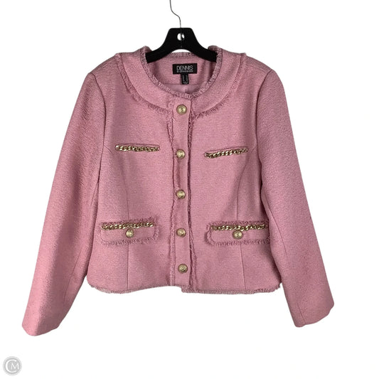 Blazer By Dennis Basso Qvc In Pink, Size: 12