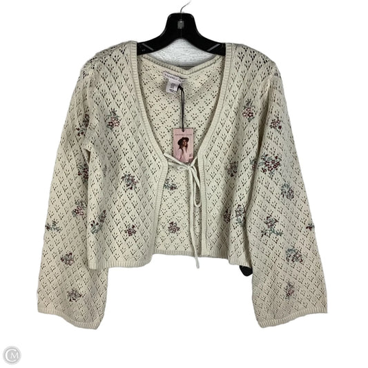 Top Long Sleeve By Sincerely Jules In Beige, Size: M