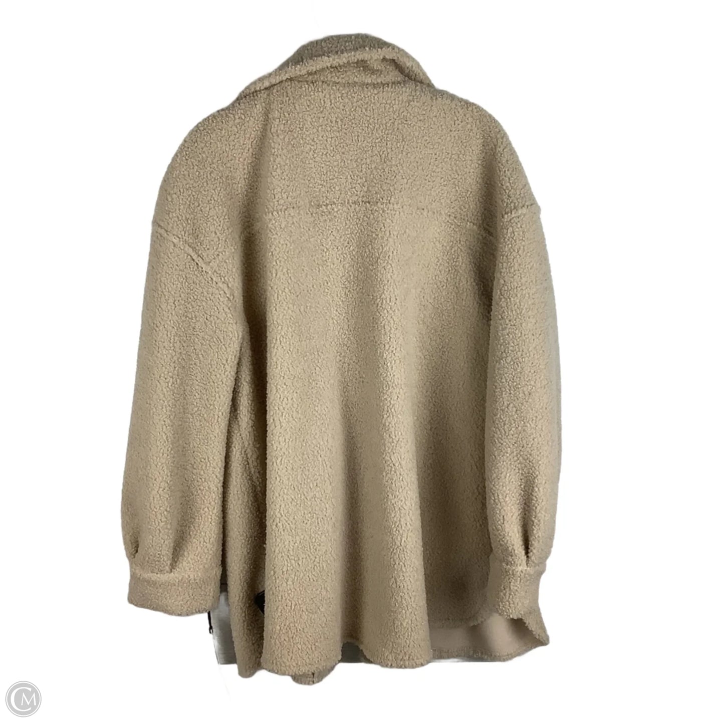 Jacket Shirt By Bagatelle In Tan, Size: L