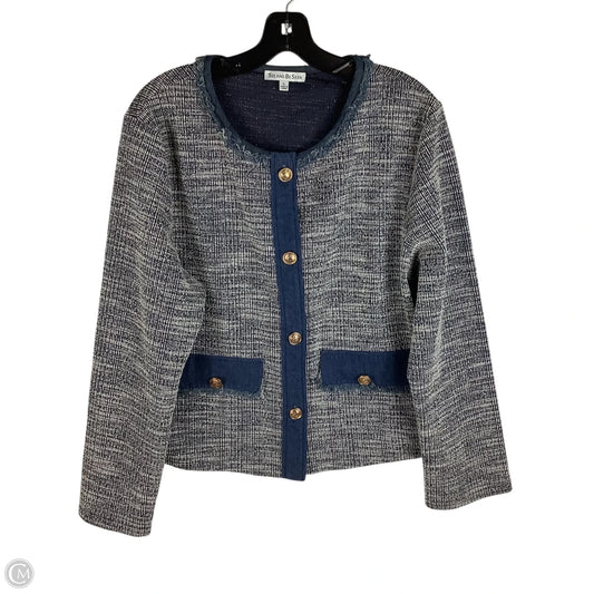 Sweater Cardigan By See And Be Seen In Blue, Size: L
