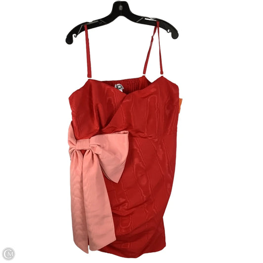 Dress Party Short By Future Collective In Red, Size: Xxl
