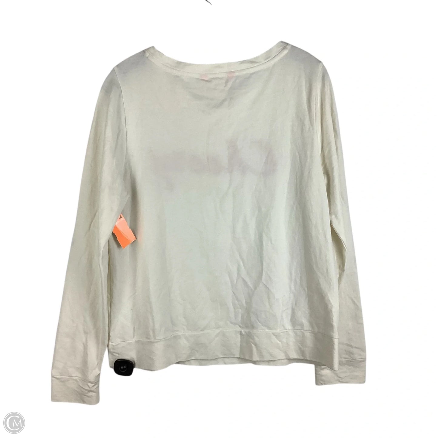 Top Long Sleeve Designer By Lilly Pulitzer In White, Size: M