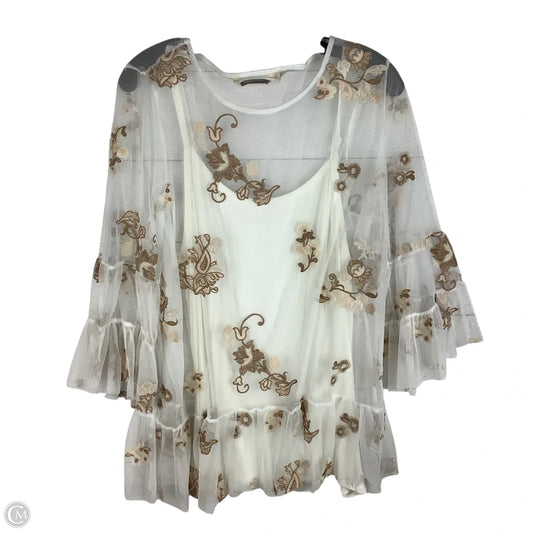 Top Long Sleeve By Soft Surroundings In White, Size: Xl