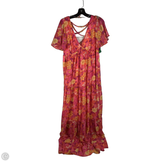Dress Casual Maxi By Cmc In Multi-colored, Size: S