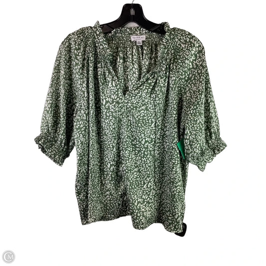 Top Short Sleeve By Current Air In Green, Size: M