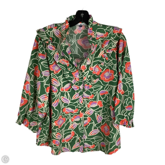 Top Long Sleeve By Michelle Mcdowell In Multi-colored, Size: M