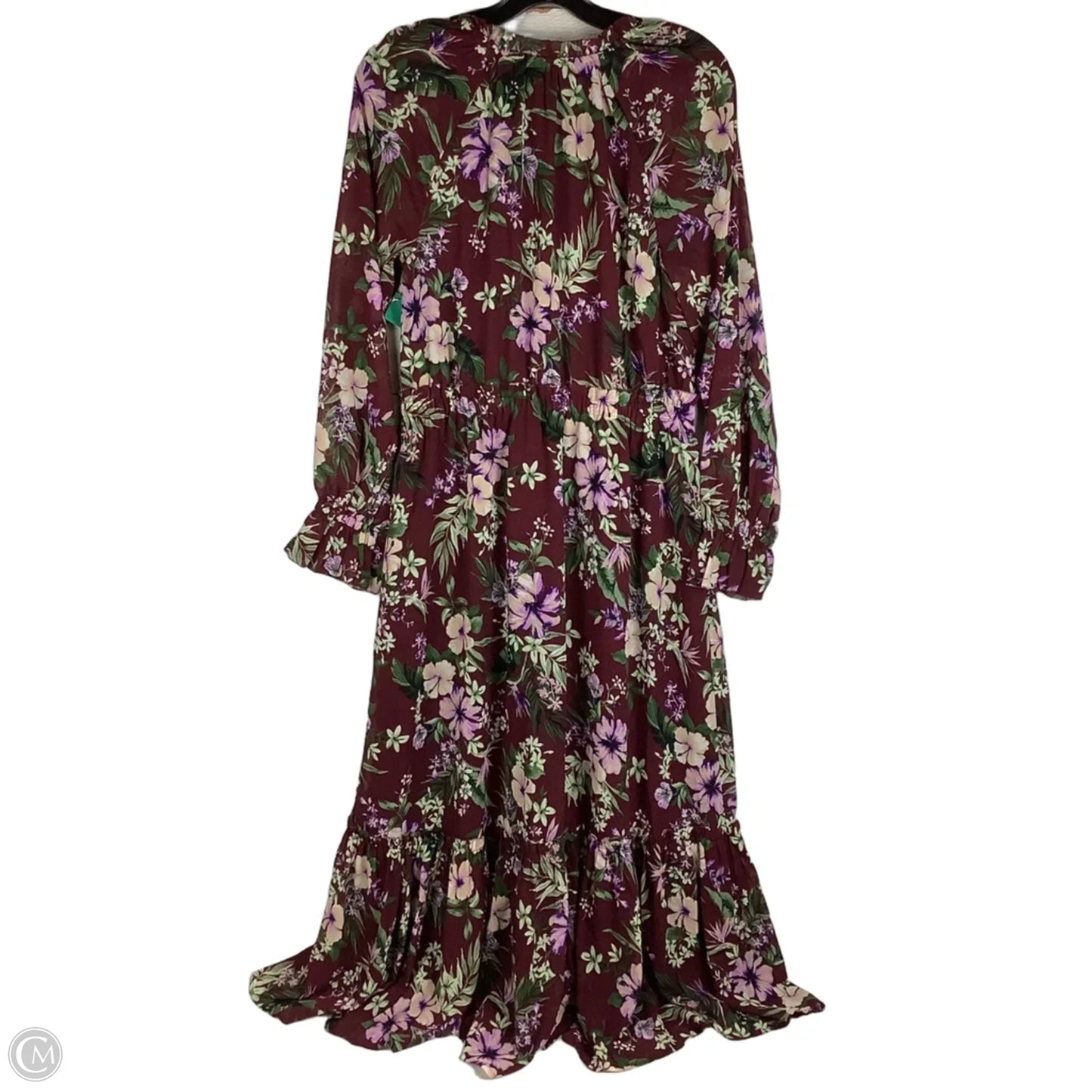 Dress Casual Maxi By Lands End In Floral Print, Size: Xs petite