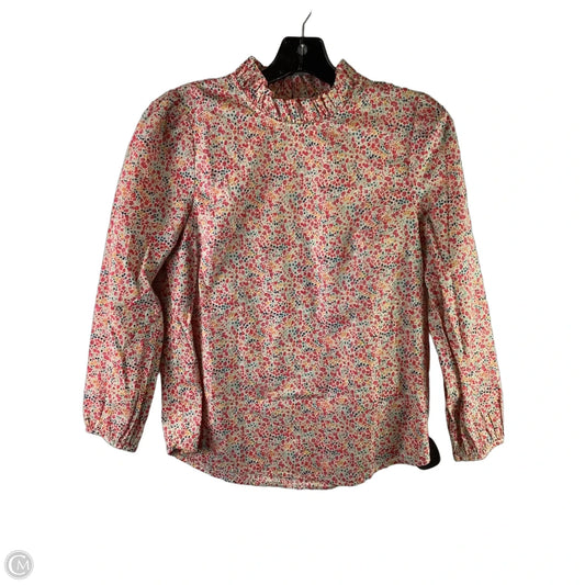 Top 3/4 Sleeve By J. Crew In Multi-colored, Size: Xs