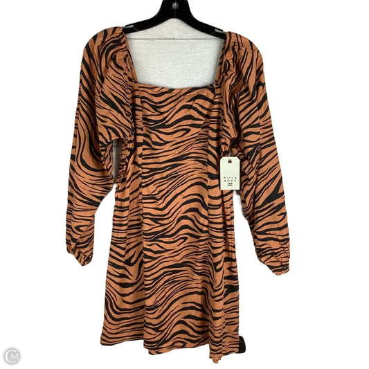 Dress Casual Short By Billabong In Orange, Size: M