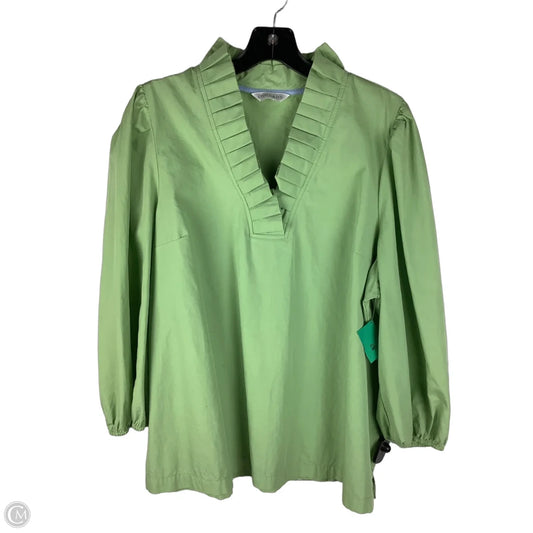 Top 3/4 Sleeve By Crown And Ivy In Green, Size: L