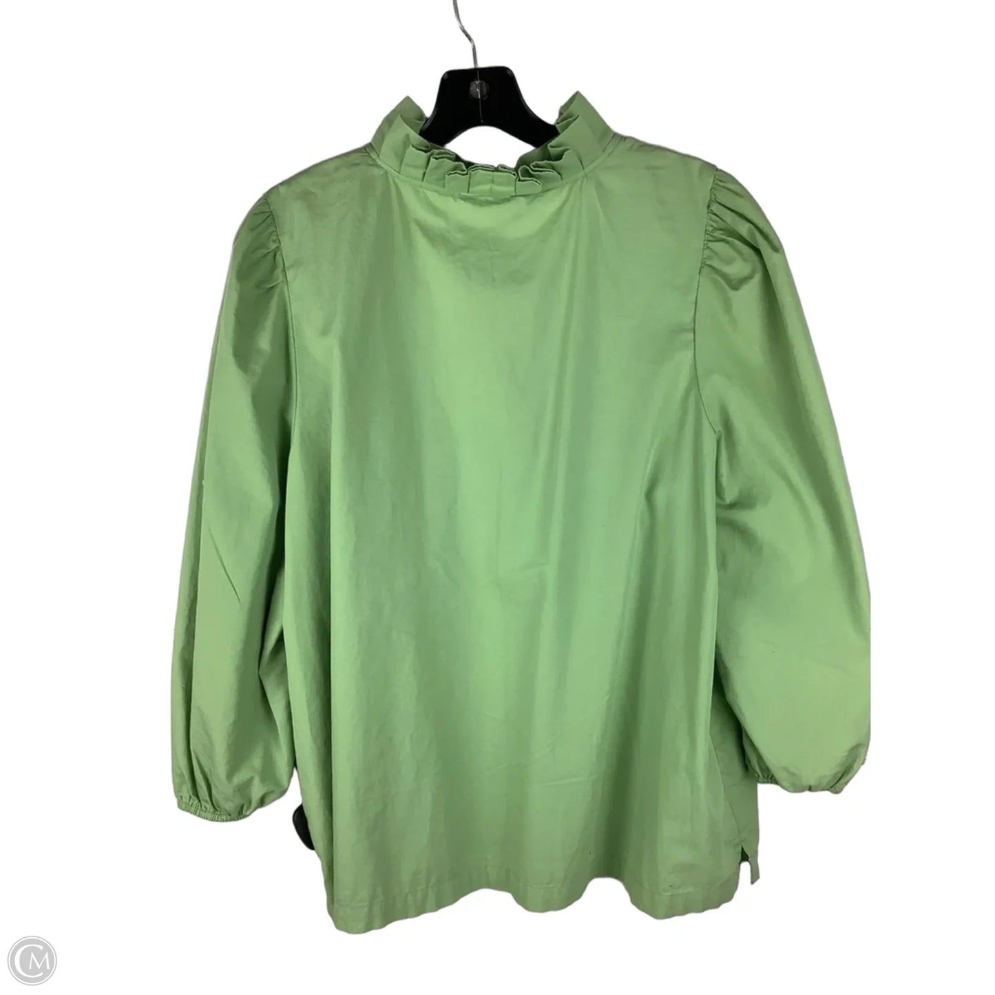 Top 3/4 Sleeve By Crown And Ivy In Green, Size: L