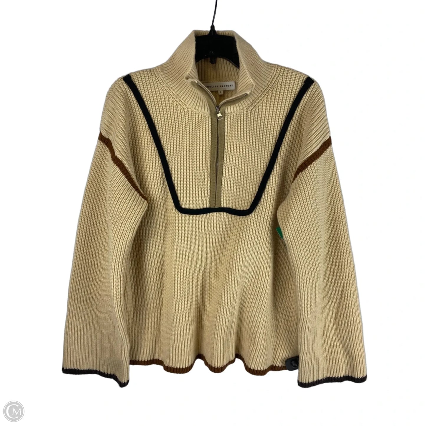 Sweater By English Factory In Tan, Size: L