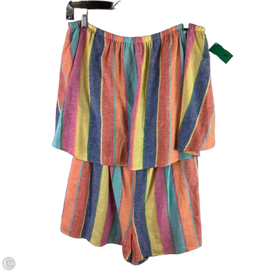 Romper By Mumu In Multi-colored, Size: Xl