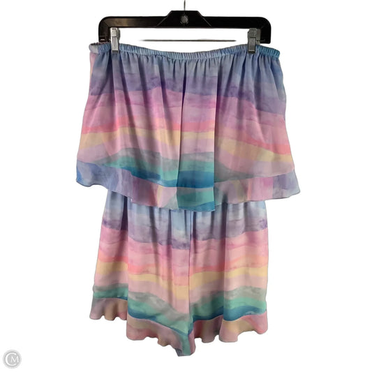 Romper By Mumu In Multi-colored, Size: Xl