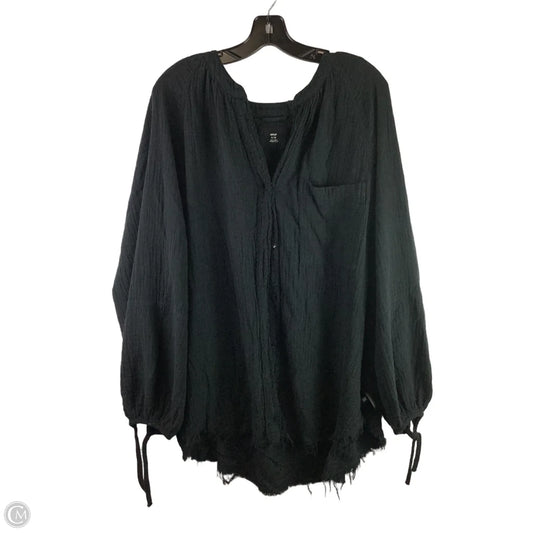 Top 3/4 Sleeve Basic By Aerie In Black, Size: Xl