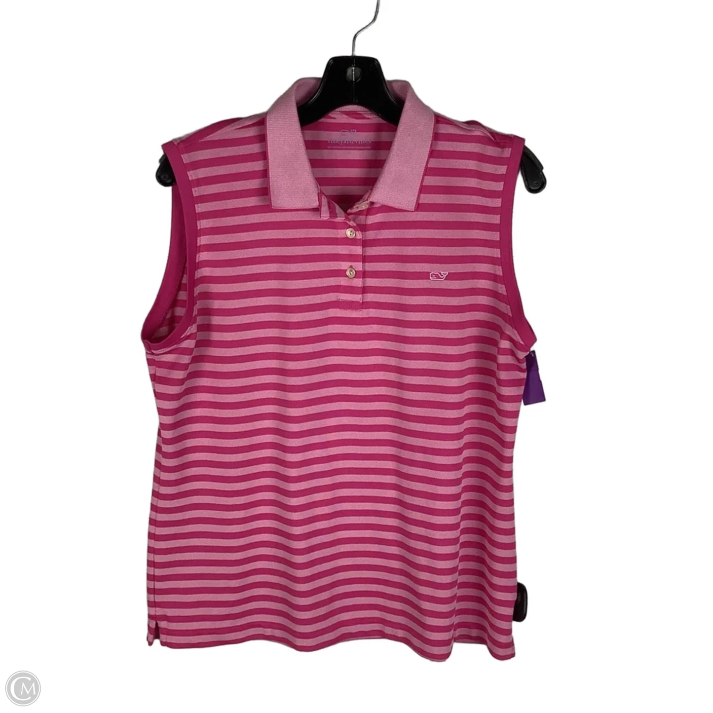 Top Sleeveless By Vineyard Vines In Pink, Size: L