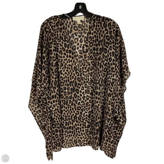 Top Short Sleeve By Michael By Michael Kors In Animal Print, Size: 1x