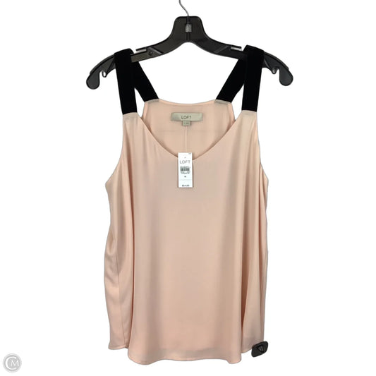 Top Sleeveless By Loft In Pink, Size: M