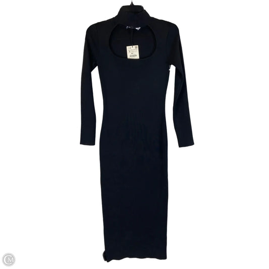 Dress Sweater By Zara In Black, Size: S