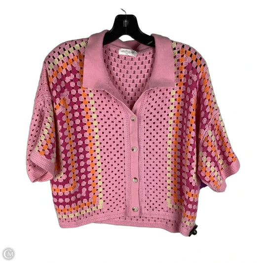 Top Short Sleeve By Vestique In Pink, Size: S/M