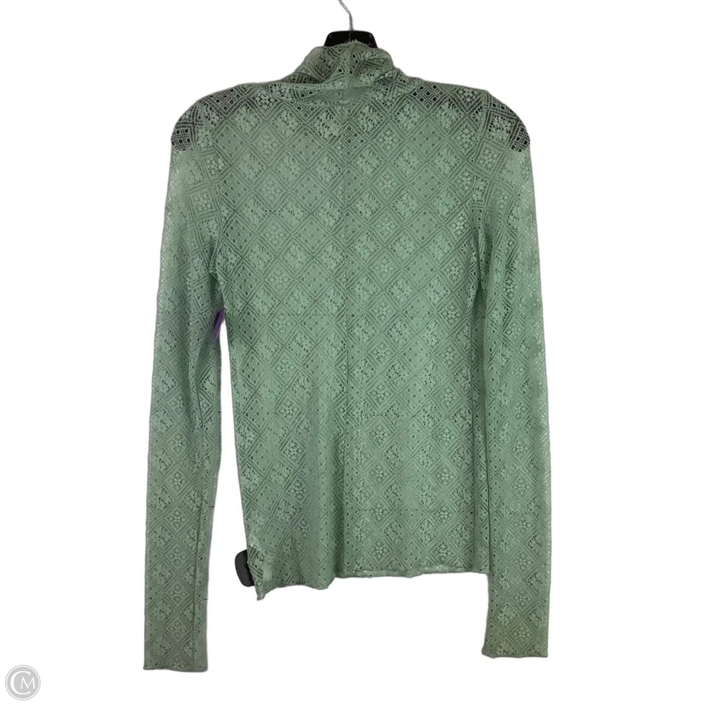 Top Long Sleeve By Cmc In Green, Size: S