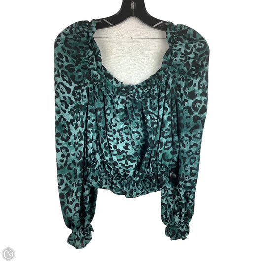 Top Long Sleeve By Buddy Love In Animal Print, Size: S