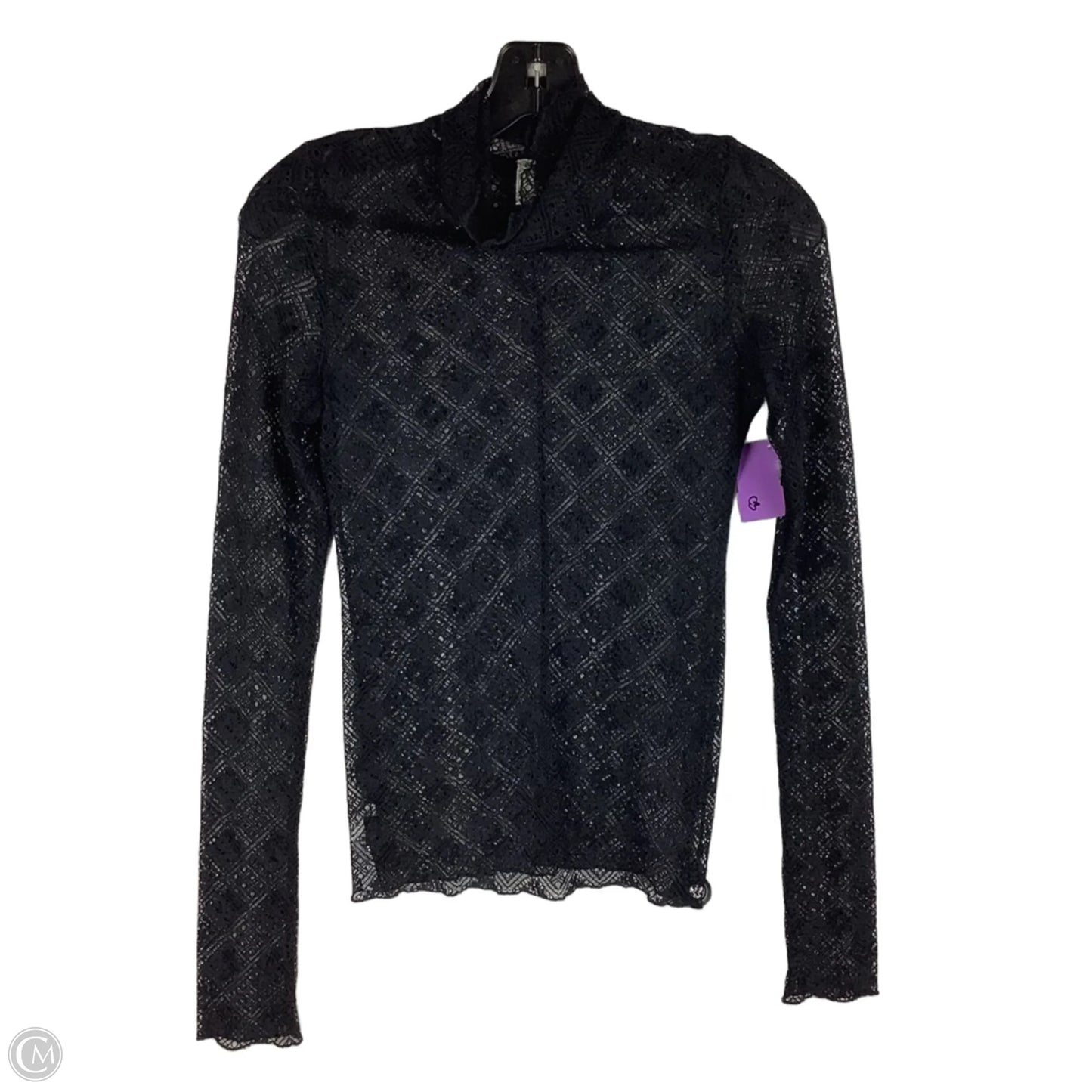 Top Long Sleeve By Free People In Black, Size: Xs