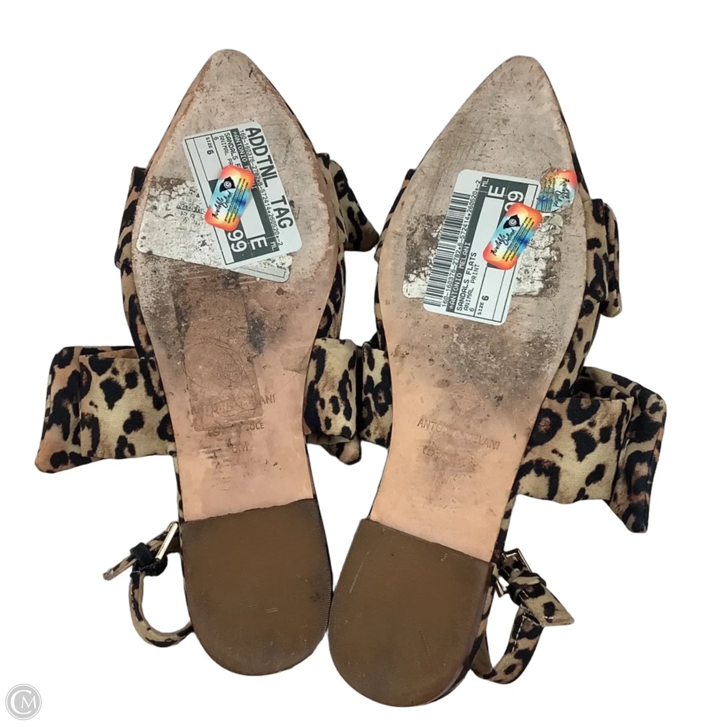 Sandals Flats By Antonio Melani In Animal Print, Size: 6