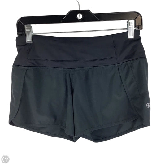 Athletic Shorts By Lululemon In Black, Size: 4