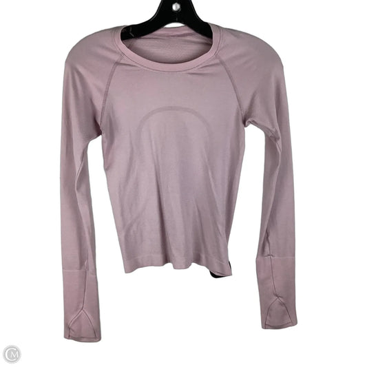 Top Long Sleeve By Lululemon In Pink, Size: 2