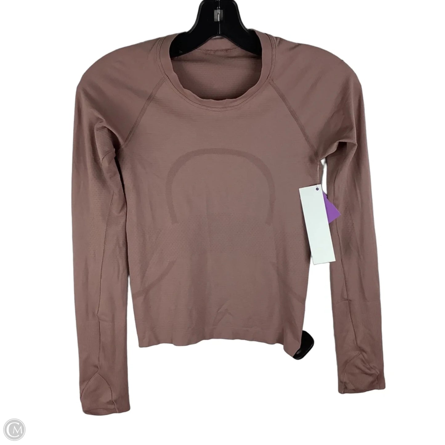 Top Long Sleeve By Lululemon In Taupe, Size: 2