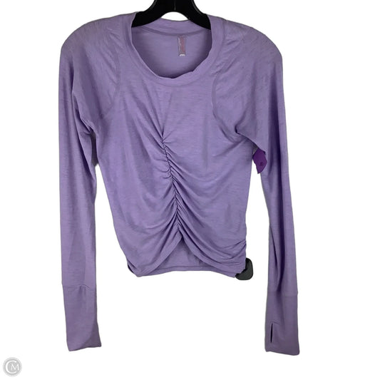 Top Long Sleeve By Free People In Purple, Size: S