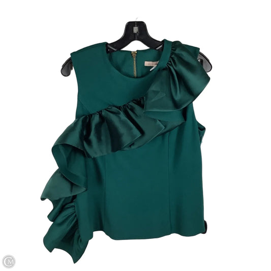 Top Sleeveless By Hutch In Green, Size: L