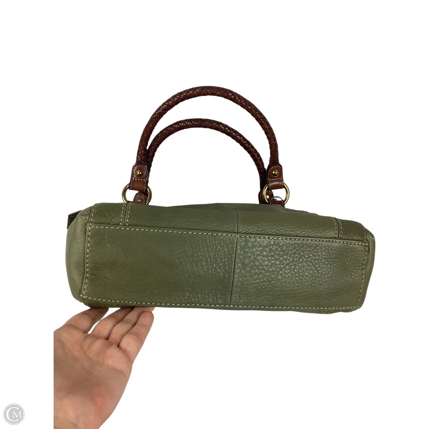 Handbag  Leather By Fossil, Size: Medium