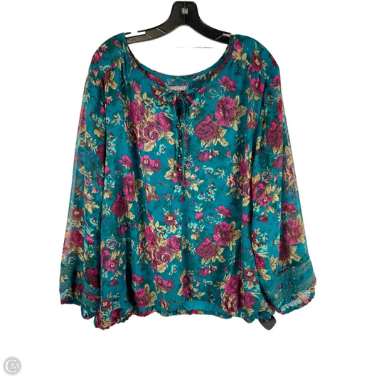 Top Long Sleeve By Cmc In Multi-colored, Size: 3x