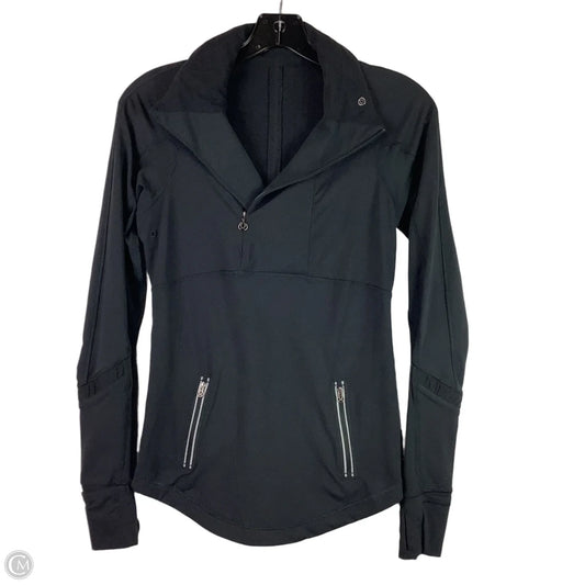 Athletic Jacket By Lululemon In Black, Size: 4
