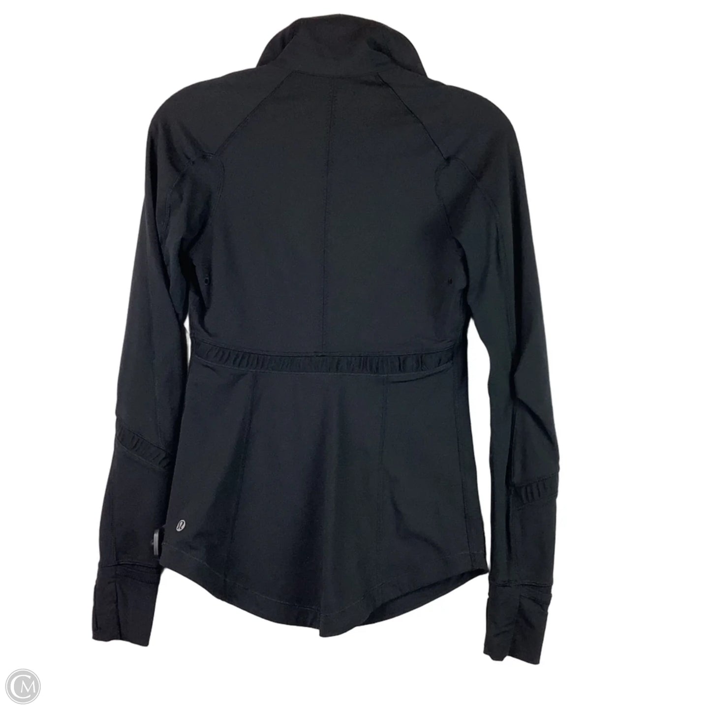 Athletic Jacket By Lululemon In Black, Size: 4