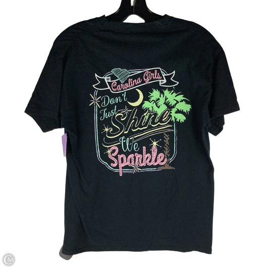 Top Short Sleeve By Gildan In Black, Size: M, first picture is back of shirt