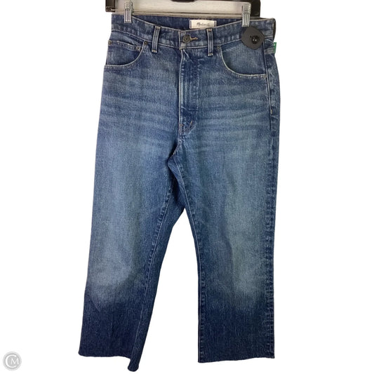 Jeans Boot Cut By Madewell In Blue Denim, Size: 4