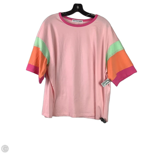 Top Short Sleeve By Cmc In Multi-colored, Size: 1x