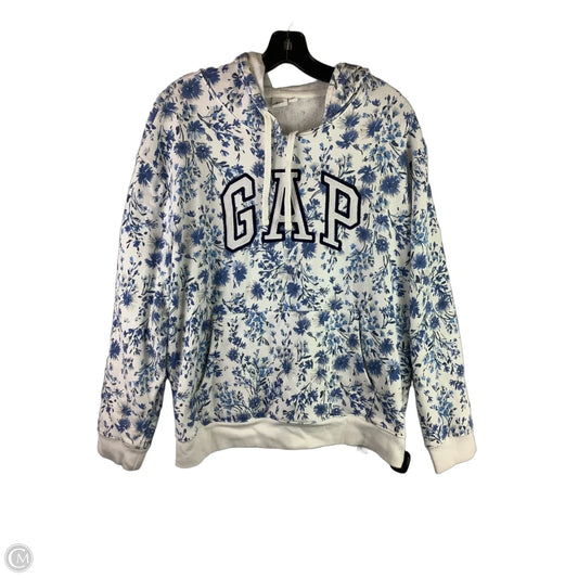 Sweatshirt Hoodie By Gap In Floral Print, Size: Xl