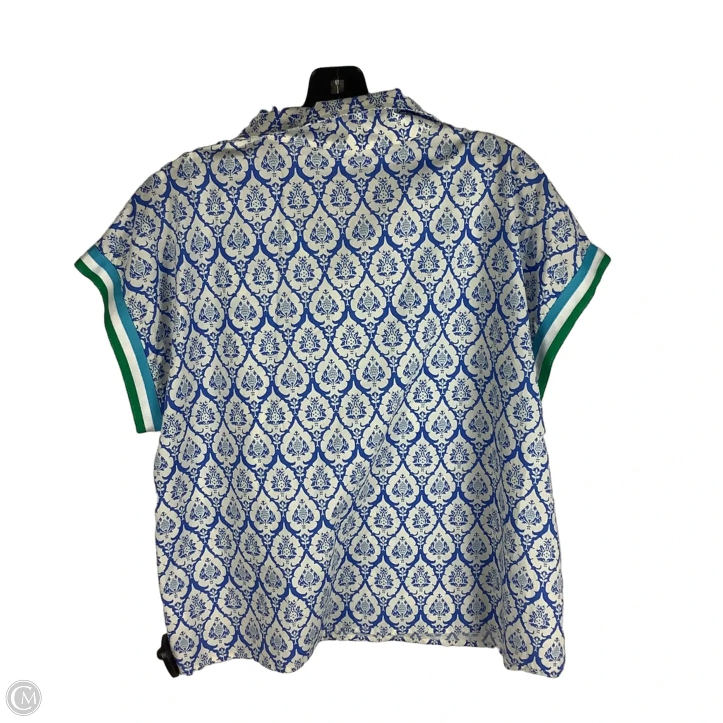 Top Short Sleeve By Entro In Blue, Size: L
