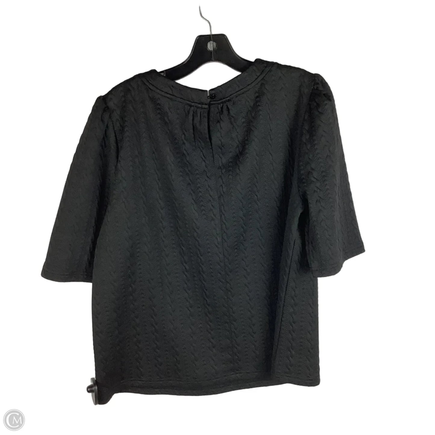 Top Short Sleeve By Voy In Black, Size: L