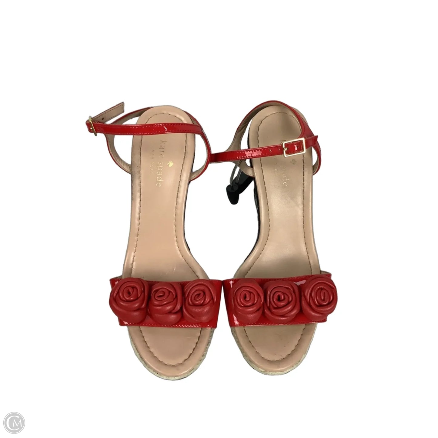 Sandals Designer By Kate Spade In Red, Size: 7.5